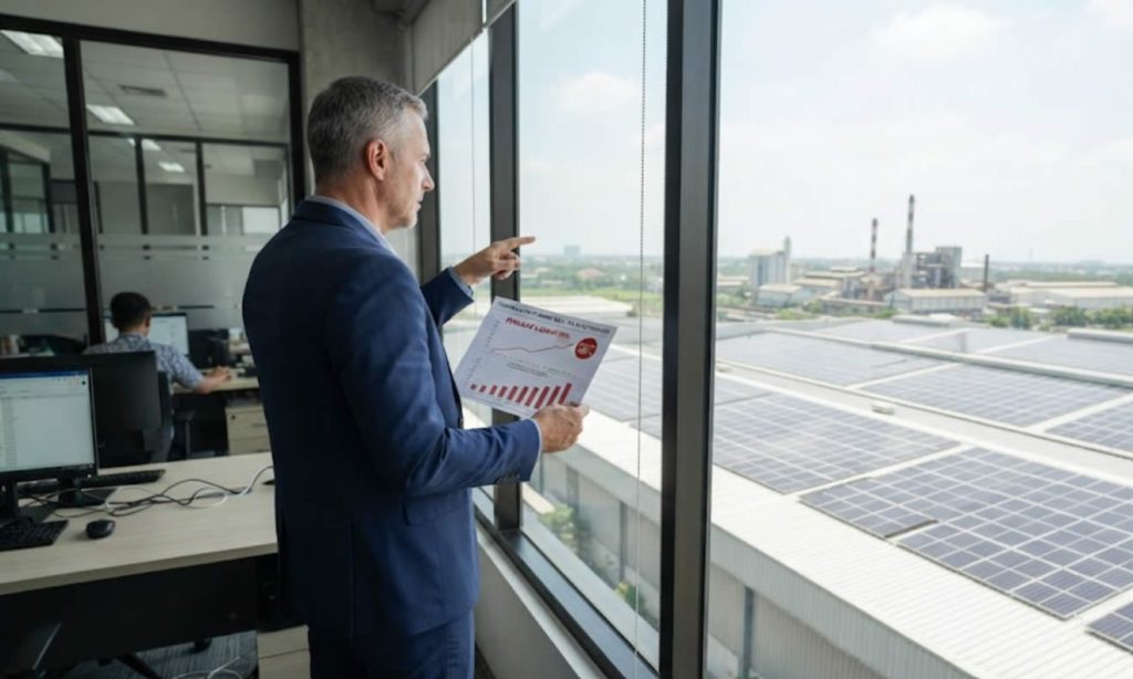 pabrik-hemat-energi-biaya-plts-atap-carbon-tax-2025